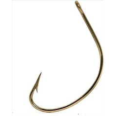 Mustad Breite Gap Hollow Point Classic 1 x Starke Fishing Terminal Tackle (100 Pack), Nickel, Größe 1