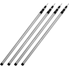 normani Pole Set Telescopic Poles 4, 5 or 6 Pieces Tent Pole Made of 6061 Aluminium – Freely Height Adjustable