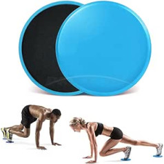 2 x Dual Sided Gliding Discs Exercise Core Control Ultimate Training Fitness Home Gym Abdominal and total Full Body Workout Equipment on all surfaces Slide and Glide Exercises