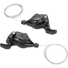 Shimano pārnesumu svira 3 x 7, Shimano pārnesumu svira 3 x 8,1 pāra trīskāršā velosipēda aizmugurējā pārslēdzēja kreisais/labais pārnesumu svira āra riteņbraukšanas disku bremzes MTB kalnu velosipēdu detaļu piederumi (3 x 8)