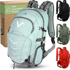 Valkental - High-quality and sustainable backpack with stowable waist straps, 22 L, including rain cape and bum bag, suitable as a hiking backpack, trekking backpack, bicycle backpack and outdoor