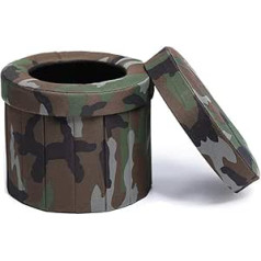 Camping Toilets Portable Folding Toilet, Easy to Carry, Washable, Durable, Multifunctional for Hiking, Long Travel, Storage