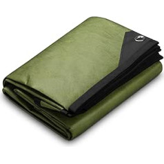 Arcturus XL Heavy Duty Insulated Reflective Survival Blanket for Camping 2.5m x 3.8m (Olive Green)