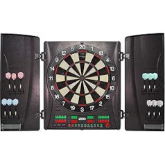 Best Sporting Electronic Dartboard Wembley Cabinet, Tournament LED Dartboard with Power Supply (Dartboard with 12 Darts)