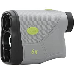 Bresser Range Pro 1300 Laser Rangefinder for Hunting, Golf and More with 5 to 1100 m Measuring Range, Speed, Altitude and Angle Measurement and 6x Magnification, Grey, Normal