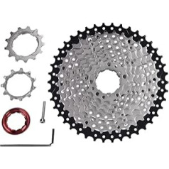 VGEBY velosipēda kasete 10 ātrumi, velosipēda brīvgaitas 10 ātrumu 11-42T kasetes ķēdes rats ar atslēgu, saderīgs ar Shimano, SRAM velosipēdu piederumiem