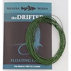 NIRVANA On The Fly Thedrifter peldošā dārgakmeņu ietītā līdera forma — Dry Fly Leader Fly Line