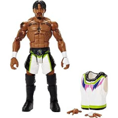 WWE MATTEL WWE Wes Lee Elite kolekcijas darbības figūra, 6 collu šarnīrsavienojums, dāvana WWE faniem vecumā no 8 gadiem, daudzkrāsains, HDF32