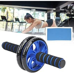JKIOOW Ab Roller Wheel for Bauchmuskeln for Anfänger mit Mat Core Krafttrainingsgerät Bauchübung for Home Gym Fitness