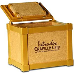 INTRUDER CrawlerCrib Nightcrawler Worm Bait Box Keeps Bait Fresh Packed with Good N' Lively Worm Bedding Size Small Medium Large