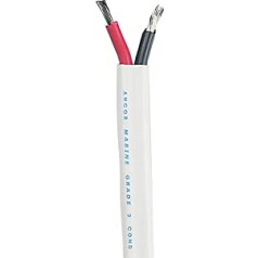 Ancor standarta dupleksais kabelis - plakans 12/2 AWG - 2 x 3 mm² sarkans/melns - 250 collas