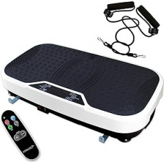 @tec Vibration Plate Fitness Station Vibration Training Device Stomach Legs Po Vitaplate SE by Effective Vibration Trainer Large Training Surface Display, Remote Control, Full-Body and Balance Training