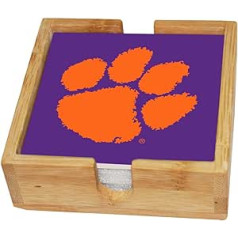 Atmiņas kompānija NCAA Clemson University Col-CLM-2403Square paliktņu komplekts, daudzkrāsains, viens izmērs