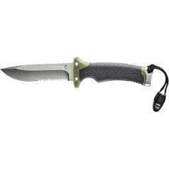 Gerber Outdoor/survival knife with partial wave edge, ultimate survival fixed, blade length: 12 cm, stainless steel, 30-001830.