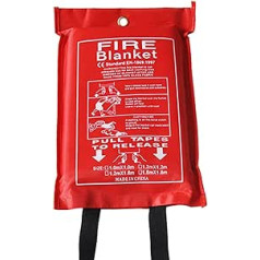 Libcflcc Leichte feuerfeste Notfalldecke, feuerfeste Fiberglasdecke, feuerfeste Decke für Küche, Auto, Camping, hochtemperaturbeständiges Fiberglas-Tuch, feuerfeste Decke, Größe S