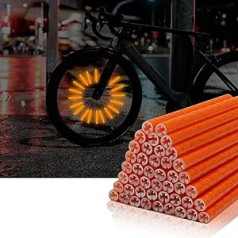 Coolsheep Bicycle Spoke Reflector for Bicycle Spoke Wheel Decoration Reflective Warning Strip for BMX MTB Kids Road Bike Mountain Bike