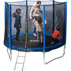 ATAA Trampoline for Children 400 – Blue – Trampoline for Girls and Boys, Ideal for Several Children Thanks to Special Size