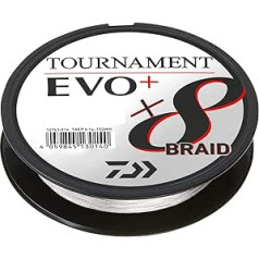 Daiwa Tournament x8 Braid EVO+, 135m Weiss, Geflochtene Angelschnur