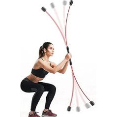 LIOYUHGTFY Fitness Schwingstab Pilates Stange Tragbares Yoga Stick Sportkörpertrainer, Aerobar, Stabvibrationstrainer, Fettabbau, für Aerobic, Pilates, Widerstandstraining im Heimgym 1106