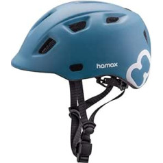 RennMaxe : Hamax Thundercap - Zils/Zils - 52-57 cm - Komplektā drošības siksna - Velosipēda ķivere Slidotāja ķivere MTB BMX Bērnu Pusaudžiem