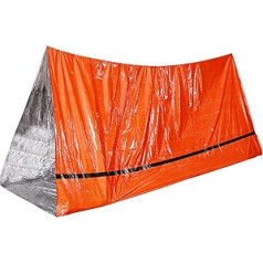 BESPORTBLE Simple Emergency Shelter Folding Tent First Aid Thermal Survival Outer Tube Tent Sleeping Tube for Earthquake Camping Survival (Orange) Sports Activities