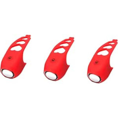 YARNOW Pack of 3 Road Bike Accessories Ring Soorbell The Red Acrilicos Accesorios para Bicicletas De Mini Bike Signs Elektroniskā trompete Elektriskā velosipēda elektriskā signāltaure