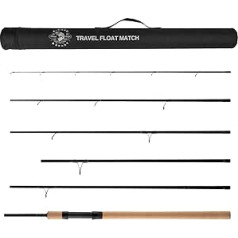 Rigged un gatavs Float Match Travel Rod