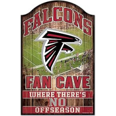 Wincraft NFL Atlanta Falcons Fan Cave Wooden Sign Wood Shield stadions