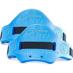 AquaJogger Active josta 2 iepakojumā, tirgus līderis ūdens vingrošanā, pakļauta ķermenim vertikāli ūdenī, baseina fitness (2 iepakojumi)