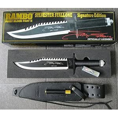 Rambo 2 - First Blood Part II Knife, Limited Signature Edition (Sylvester Stallone) In A Large “Golden Big Box”, Original + OVP