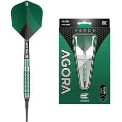 Mērķa šautriņas, Unisex Adult Agora Verde 90% AV30 Soft Tip šautriņas, 18G