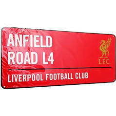 Liverpool FC oficiālā Anfield Road Football Crest ielas zīme