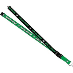 Rico Industries Dallas Stars Lanyard NHL Premium aksesuāri ar pogas klipsi un Breakaway End, Dallas Stars