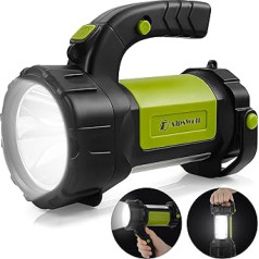 AlpsWolf Camping Lantern Rechargeable LED Flashlight Spotlight with 800LM 3600mAh Battery Operated Portable Bright Camping Light for Emergencies, Power Outages, Survival Kits