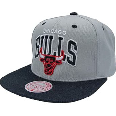 Mitchell & Ness Team Arch NBA Snapback — Chicago Bulls, pelēks/melns, pelēks