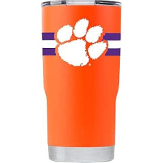 Gametime Sidekicks Clemson Tigers 20 oz krūze, tumši oranža, 360 grādi