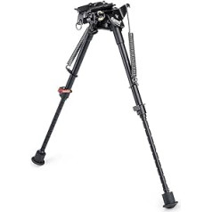 Zeadio Tilt Pivot Bipod ar stropes stiprinājumu un 3 adapteriem (23 collas līdz 33 cm/9 līdz 13 collas