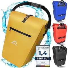 Nextcover® daudzfunkcionāla velosipēda soma bagāžnieka bagāžniekam [27L] I bagāžas nodalījuma soma velosipēdam 100% ūdensnecaurlaidīga I velosipēda soma ar atstarotājiem, ieskaitot noņemamu plecu siksnu un pārnēsāšanas rokturi