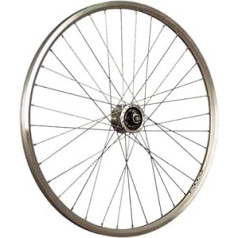 Taylor-Wheels 28 collu priekšējais ritenis ZAC2000 / disku sporta rumbas Dinamo — sudraba