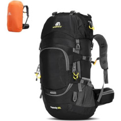 Lixada Backpacking Rucksack Trekkingrucksack 60L Herren Damen Wanderrucksack Wasserdicht Mit Regenabdeckung, Für Bergsteigen, Klettern, Trekking, Sport, Reisen, Camping