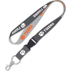 Wincraft Clemson Tigers štrope ar noņemamu sprādzi, 1 colla, pelēka un oranža, pelēka, 3 cm