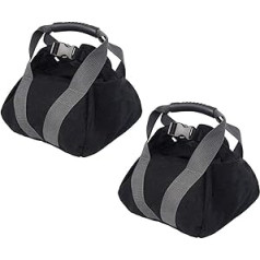 Iepakojumā ir 2 svarcelšanas boksa maisi, regulējami Kettlebell Soft Duty boksa maisi, pārnēsājams smilšu maisu audums mājas treniņiem