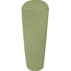 10T guļammaiss BW INLET MG kabīnes guļammaiss 225x90 cm mumijas guļammaisa ielaidums 100% kokvilna zaļa
