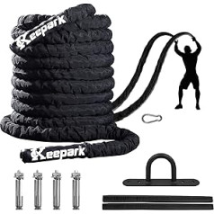 40ft Combat Ropes for Home Gym Workout Rope Training Rope Training Ropes Training Ropes Training Ropes Fitness Equipment Training Ropes Weight Rope Crossfit Rope (40ft)