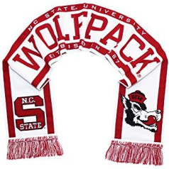 Tradition Scarves NC State Wolfpack Šalle - Hungry Wolf Throwback White Woven