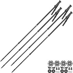 Speeron Nordicwalking Poles: Set of 2 Hiking, Trekking & Walking Poles with Anti-Shock Suspension (Hiking Poles with Suspension, Telescopic Hiking Poles, Antishock)