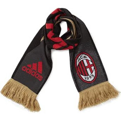 Adidas Schal AC Milan 3 juostelių šalikas, juodas/tamsus futbolo auksas, vienas dydis, G83453