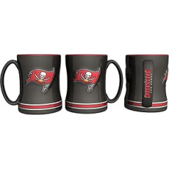 Tampa Bay Buccaneers melnā kafijas krūze 400 ml