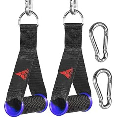 Allbingo Pro Cable Grips Compatible with Cable Machines and Bowflex Heavy Duty Handles Attachment with 2 Carabiners for Resistance Bands Total Home Gym