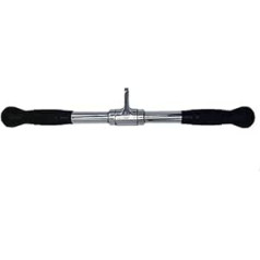 E2sho P 20 inch barbell deluxe straight bar cable attachment with rubber hand grips